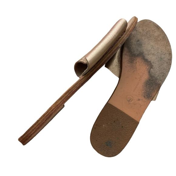 Ancient Greek Sandals EUR 41 US 10 Slide Sandals Rose Gold Casual Basic - Picture 7 of 7